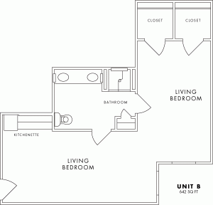 Unit B floorplan