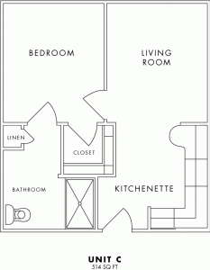 Unit C floorplan